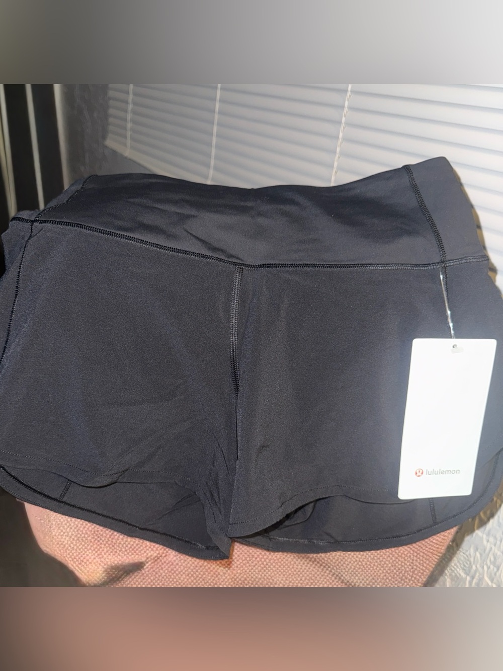 NWT Lululemon Speed Up Short High-Rise 4" Black Athletic Shorts Size 4